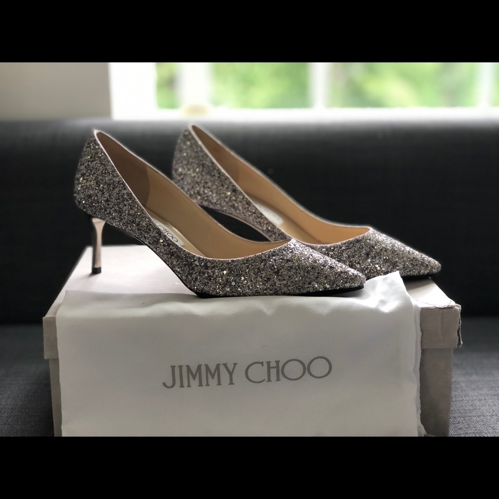Jimmy Choo - Painted Coarse Glitter - High heels